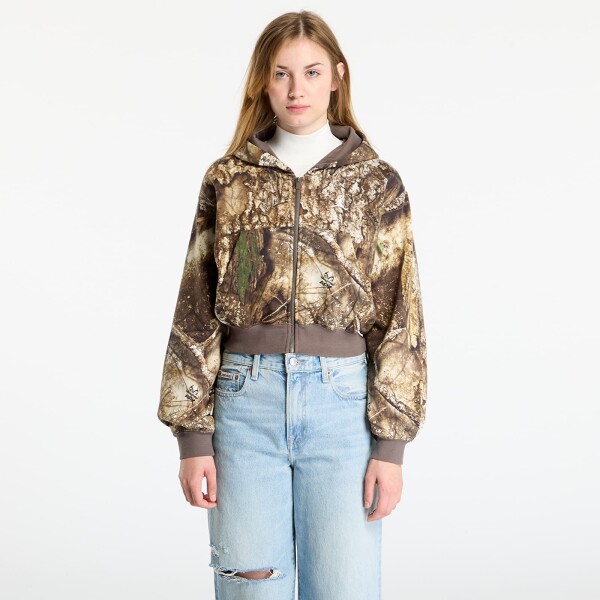 Mikina Jordan Brooklyn Fleece Women's Realtree Mod Crop Full-Zip Hoodie Sail/ Sail S