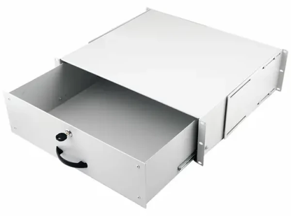 Equip Uzamykateľná zásuvka 19" / Zásuvka do racku / 3U / RAL7035 svetlo šedá / 485x400x130 mm (EZD-3-G)