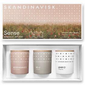 SKANDINAVISK Darčeková sada mini sviečok Sense - 3x65 g