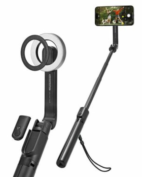 Spigen MagSafe SelfieStick Tripod selfie tyč dlhšia verzia čierna (AMP07659)