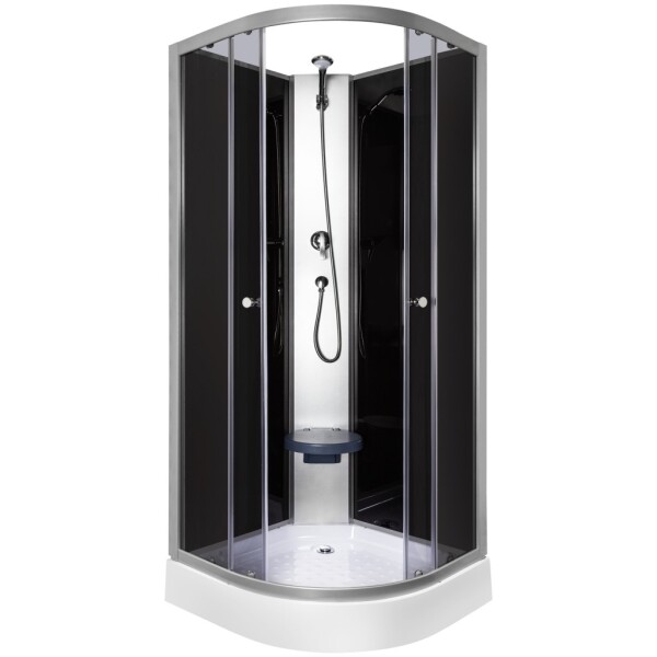 KERRA - Sprchovací kút Evora 80 (čierny) 5907548118820