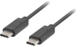 Lanberg CA-CMCM-10CU-0005-BK čierna / Kábel USB-C / USB-C (M) - USB-C (M) / 0,5 m (CA-CMCM-10CU-0005-BK)