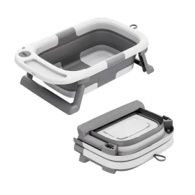 Tulano Bathe 25 šedá / skladacia vanička / LCD teplomer (TN-BATHE 25 GREY)