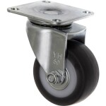 TOOLCRAFT TO-5137866 Otočné koliesko s naskrutkovacou doskou 50 mm TPR Nosnosť (max.): 50 kg; TO-5137866