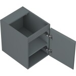 MEXEN/S - Rivel kúpeľňová skrinka pod umývadlo 35, 1 dvierka, reliéf, grafit mat 91A21-03547-1-BF66