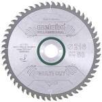 Metabo multi cut - professional, 216x30, Z60 FZ/TZ, 5°neg. 628083000 tvrdokovový pílový kotúč 216 x 30 x 1.8 mm Počet zubov (na palec): 60 1 ks; 628083000