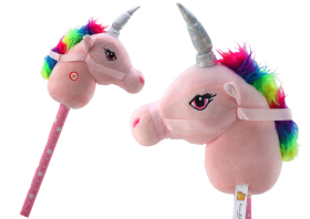 Mamido Jednorožec na tyči Hobby Horse so zvukmi ružový