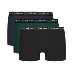 Pánske boxerky 3 ks DIM COTTON STRETCH BOXER 3x - DIM - tmavozelené XL