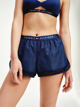 Dámske šortky modrá Tommy Hilfiger modrá