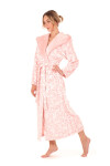 Dámsky župan Flora s kapucňou 3956 3053 pink pearl - Vestis XL