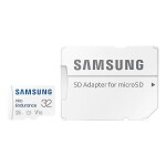 SAMSUNG PRO Endurance microSDXC 32GB + SD adaptér / Class 10 / UHS-I / U3 / čítanie: 100MBs / zápis: 40MBs (MB-MJ32KA/EU)