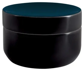 SPIRELLA JAR organizér na kozmetiku čierno-petrolejový / keramika / 11,3 x 2,4 cm
