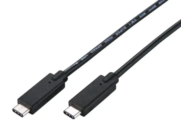 C-tech USB-C kábel 2 m čierna / USB-C (M) - USB-C (M) (8594125013646)