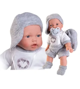 Antonio Juan 12321 PETIT - realistická bábika so zvukmi a mäkkým látkovým telom - 27 cm
