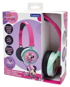 Lexibook Slúchadlá Minnie / Slúchadlá / Skladacie / Limit hlasitosti 85dB / 3,5mm jack, USB-C (HP010MN)