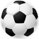 Jedlý papier futbalový míč 15,5 cm - Dekora - Dekora