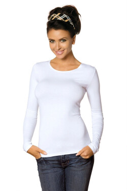 Dámske tričko Manati long white plus - BABELL Bílá 3XL