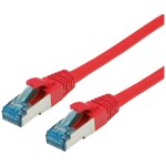 Value 21.99.1922 RJ45 sieťové káble, prepojovacie káble CAT 6A S/FTP 2.00 m červená (jasná) dvojžilový tienený, bez halogénov, samozhášavý 1 ks; 21.99.1922