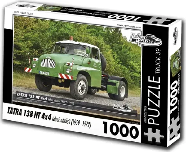 RETRO-AUTA Puzzle č.39 Tatra 138 NT 4x4 ťahač návesov