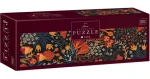 INTERDRUK Panoramatické puzzle Kvetinový vzor