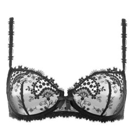 Podprsenka HALF CUP model 14178496 Black(015) Simone Perele Barva: černá, Velikost: