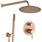 REA - Podomietková sprchová sada Lungo Grip Brush Copper + BOX REA-P5651