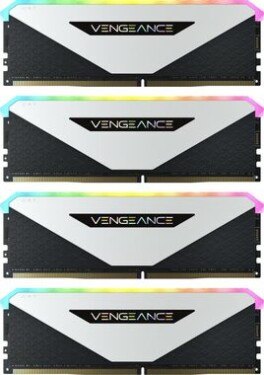 Corsair Vengeance RGB RT White 32GB (4x8GB) 3600MHz / DDR4 / PC4-28800 / CL18-22-22-42 / 1.35V / XMP2.0 (CMN32GX4M4Z3600C18W)