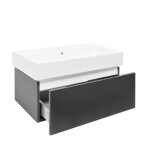 Kúpeľňová skrinka s umývadlom SAT Feel 80x30x46 cm antracit mat SATFEEL80ANTU2 SATFEEL80ANTU2