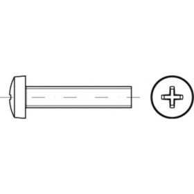 TOOLCRAFT TO-5431017 valcové skrutky s šošovkové hlavou M5 25 mm krížová dražka Philips ocel glavanizované zinkom 200 ks; TO-5431017