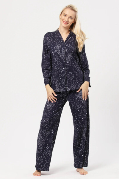 DÁMSKE PYŽAMO LNS 911 B24 2XL-3XL tmavě modrá 3xl
