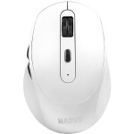 Marvo WM106W biela / Bezdrôtová optická myš / 1600 DPI / 2.4GHz USB prijímač / Bluetooth (WM106W WH)