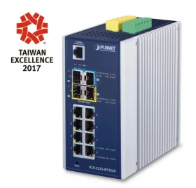 Planet IGS-5225-8T2S2X / Switch priemyselný / L3 / 8x RJ-45 1Gb / 2x SFP / 2x SFP+ / DIN / -40 až 75 ° C (IGS-5225-8T2S2X)
