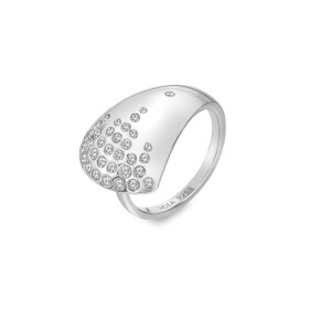 Hot Diamonds Elegantný prsteň s diamantom a topásami Spritz DR295 59 mm