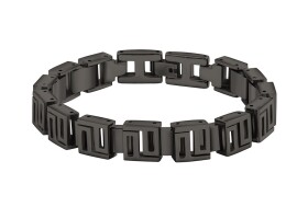 Police Výrazný oceľový náramok Himal Black PJ26563BSU.02