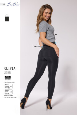 Legíny Olivia - Bas Bleu XXL černá