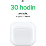 Apple AirPods 4 biela (2024) / bezdrôtové slúchadlá / Bluetooth / výdrž až 30 hodín (MXP63ZM/A)