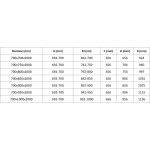 MEXEN/S - Lunar-B Duo sprchovací kút dvere krídlové 70 x 70, transparent, zlato kartáčovaná 832-070L-070P-55-00