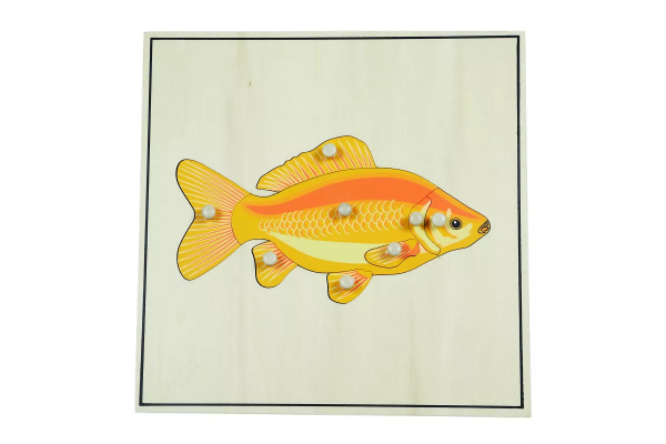 Moyo Montessori Moyo Montessori Puzzle s kostrou - ryba