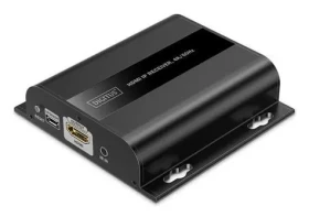 Digitus HDMI IP prijímač čierna / Prijímač / 4K/60Hz / HDMI 2.0 / Cat6 / IR (DS-55352)