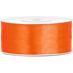 Saténová oranžová stuha 25mm/25m - PartyDeco - PartyDeco