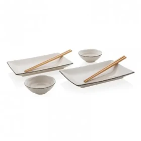 Ukiyo Jedálenský set na sushi pre dvoch biela / 2ks (8714612128565)