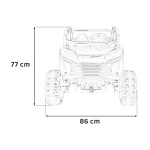 Mamido Elektrické autíčko RACING Road 2000 4x120W 24V čierne