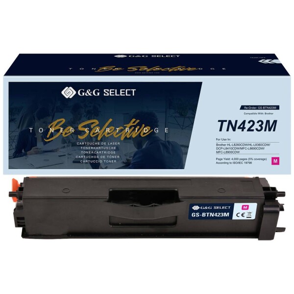 G&G TN-423M toner náhradný Brother TN-423M purpurová kompatibilná toner; GS-BTN423M