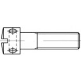 TOOLCRAFT 1060636 skrutky plombovacie M3 8 mm drážka DIN 404 nerezová ocel 100 ks; 1060636