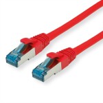 Value 21.99.1922 RJ45 sieťové káble, prepojovacie káble CAT 6A S/FTP 2.00 m červená (jasná) dvojžilový tienený, bez halogénov, samozhášavý 1 ks; 21.99.1922