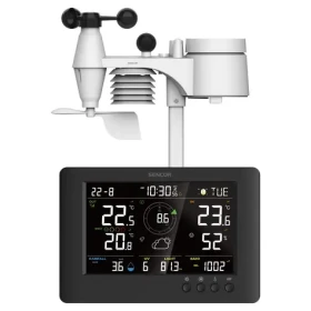 Sencor SWS 9500 meteostanica čierna / farebný LCD / bezdrôtový snímač (8590669385454)