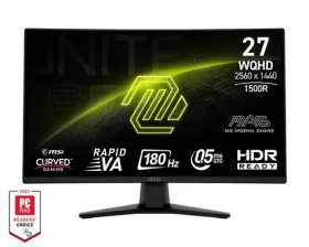 27" MSI MAG 274CQFDE čierna / WQHD / VA / 16:9 / 0.5ms / 5000:1 / 300cd-m2 / HDMI + DP / VESA (9S6-3CE31T-014)