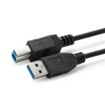 MicroConnect kábel USB3.0 A (M) - USB3.0 B (M) 2m čierna / 5000Mbit/s (USB3.0AB2B)