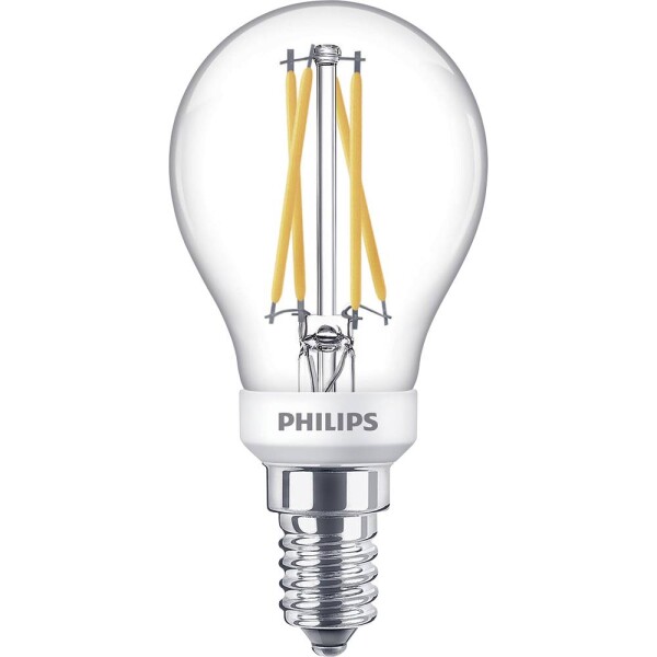 Philips Lighting 871951432439800 LED En.trieda 2021 D (A - G) E14 kvapkový tvar 3.4 W = 40 W teplá biela (Ø x d) 45 mm x 80 mm 1 ks; 871951432439800