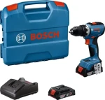 BOSCH GSR 18V-65 Professional / Aku vŕtací skrutkovač / 18V / 63 Nm / 2x 2,0 Ah / kufor (06019N3000)